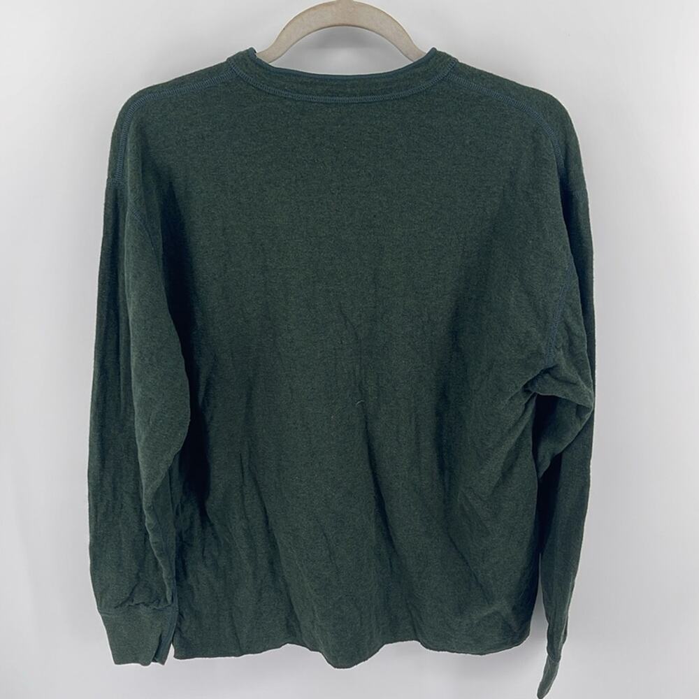 L. L. Bean River Driver cotton wool blend long sleeve pullover base layer top L - Picture 6 of 6
